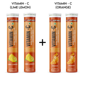 VITAMIN C effervescent x 4 (2 orange + 2 lemon)