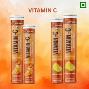 VITAMIN C effervescent x 4 (2 orange + 2 lemon)