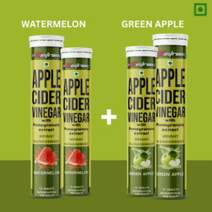 APPLE CIDER VINEGAR effervescent x 4 (2 green apple + 2 watermelon)