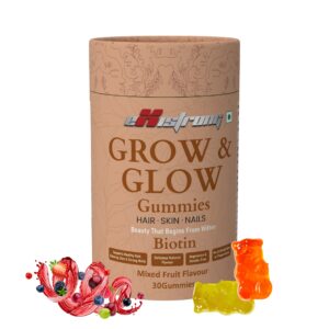 Grow & Glow Gummies – Mixed Fruit Flavour, 30 Gummies