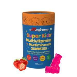 Super Kids Multivitamins + Multiminerals Gummies Strawberry Flavour, 30 Gummies